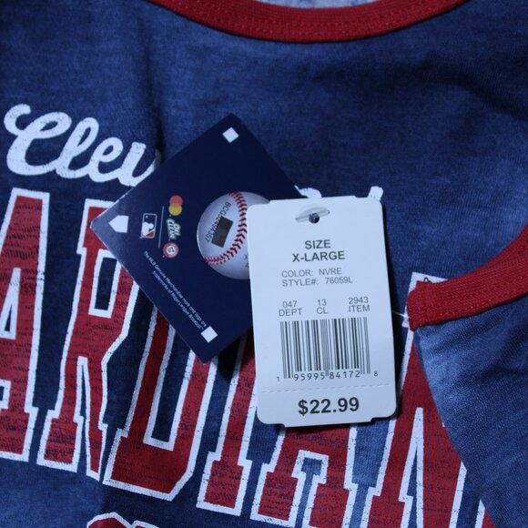 MLB Cleveland Guardians Womens Blue Tie Dye Logo Tank Top Sizes S, M, & XL - Picture 8 of 9